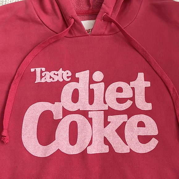 🌼2 for $20🌼 American Eagle Coca Cola Cropped Pullover Hoodie - Picture 2 of 8